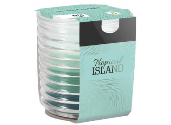 Świeca zapachowa w szkle SNW80 tropikalna wyspa Bispol