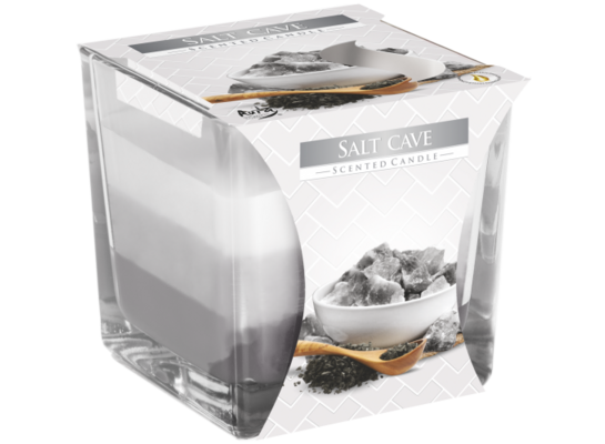 Świeca zapachowa w szkle SNK80 grota solna Bispol