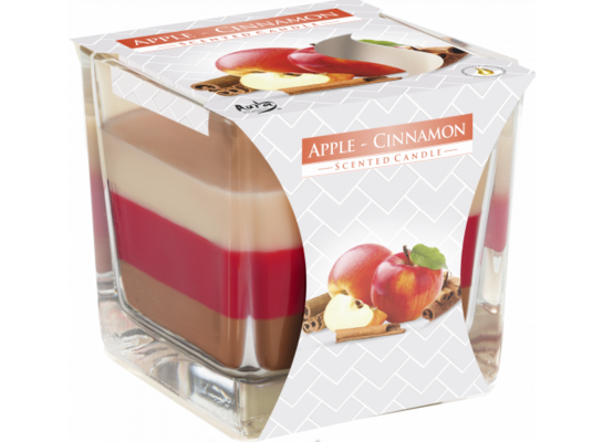 Świeca zapachowa w szkle SNK80 jabłko/cynamon Bispol