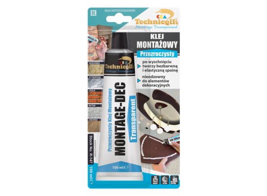 Klej montażowy przezroczysty 100 ml