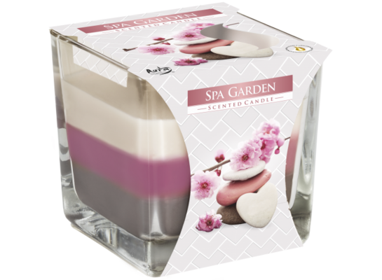 Świeca zapachowa w szkle SNK80 ogród spa Bispol