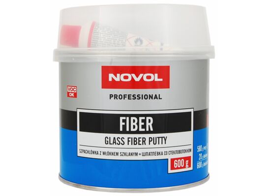 Szpachlówka z włóknem szklanym FIBER 0,6 kg Novol