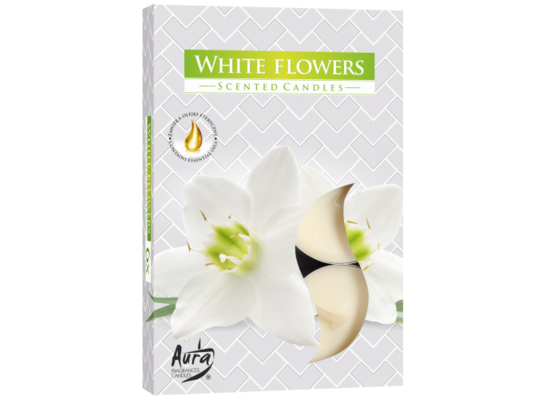 Podgrzewacz zapachowy białe kwiaty 6 sztuk Bispol