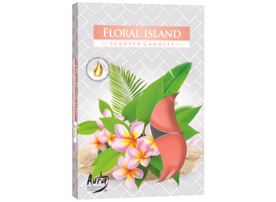 Podgrzewacz zapachowy kwiatowa wyspa 6 sztuk Bispol