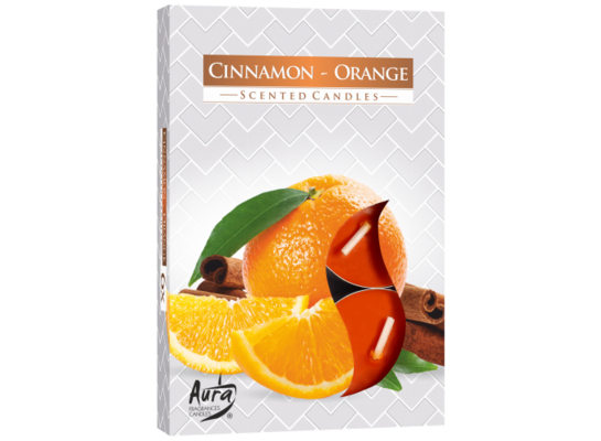 Podgrzewacz zapachowy cyna/pomarańcz 6 sztuk Bispol