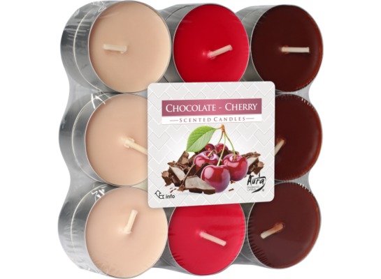 Podgrzewacz zapachowy czekolada/wiśnia 18 sztuk Bispol