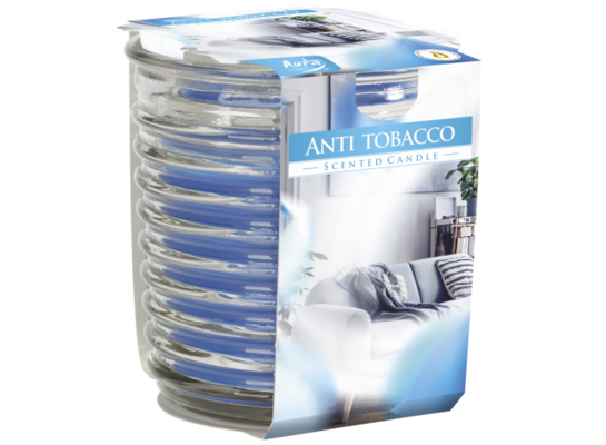 Świeca zapachowa w szkle SNW80 antytabak Bispol