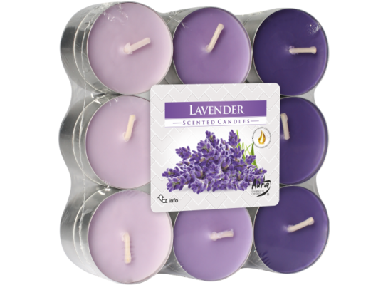 Podgrzewacz zapachowy lawenda 18 sztuk Bispol