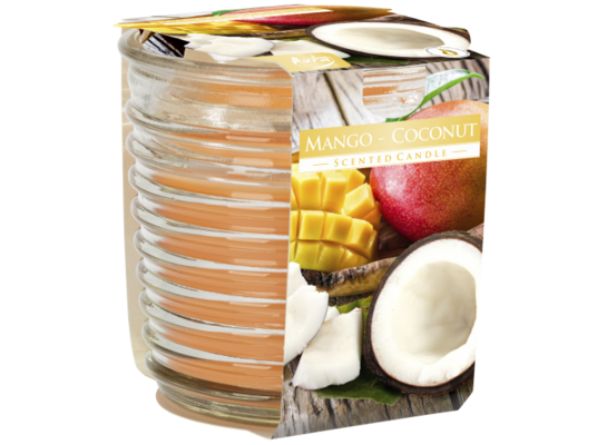 Świeca zapachowa w szkle SNW80 mango/kokos Bispol
