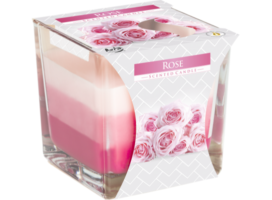 Świeca zapachowa w szkle SNK80 róża Bispol