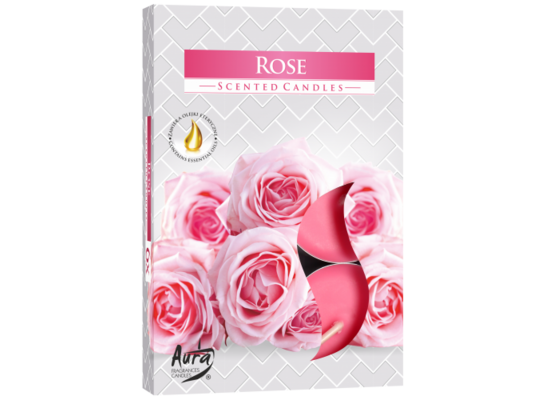 Podgrzewacz zapachowy róża 6 sztuk Bispol