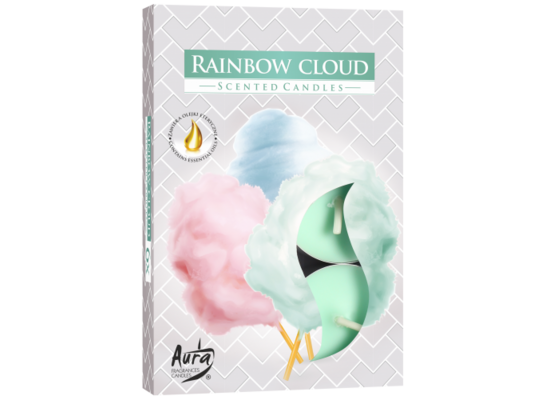 Podgrzewacz zapachowy tęczowa chmurka 6 sztuk Bispol