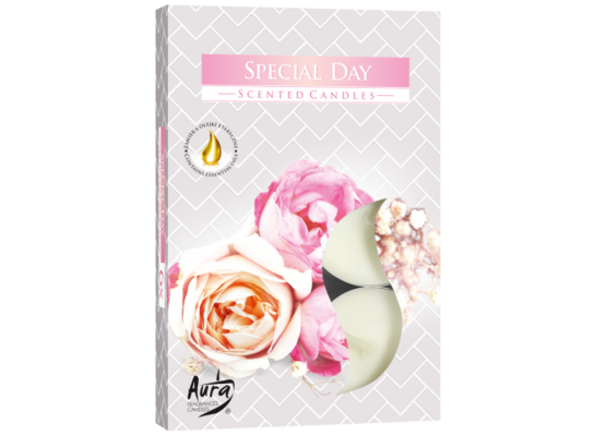 Podgrzewacz zapachowy wyjątkowy dzień 6 sztuk Bispol