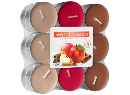 Podgrzewacz zapachowy jabłko/cynamon 18 sztuk Bispol