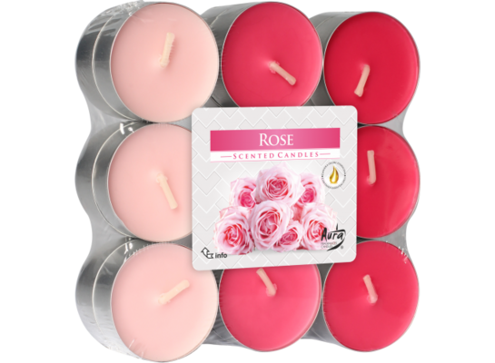 Podgrzewacz zapachowy róża 18 sztuk Bispol