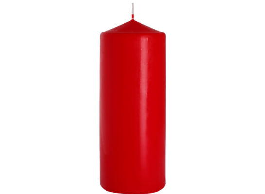 Świeca walec 80/200 a1 czerwona Bispol