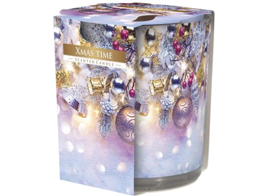 Świeca zapachowa w szkle SN72s Świąteczny czas Bispol