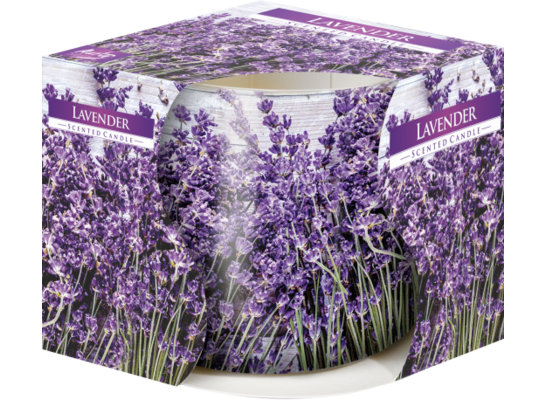 Świeca zapachowa w szkle SN71 lawenda 100 g Bispol