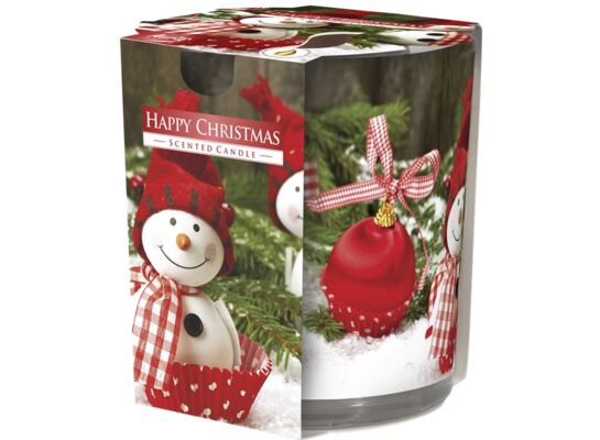 Świeca zapachowa w szkle SN72s Wesołe Święta Bispol