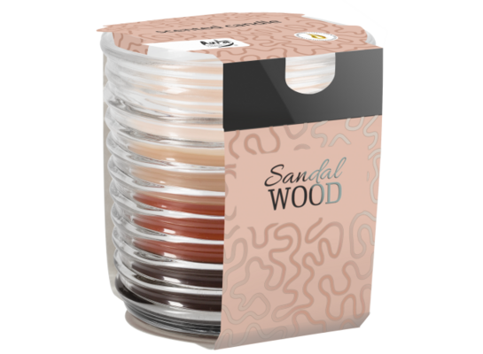 Świeca zapachowa w szkle SNW80 drzewo sandałowe Bispol