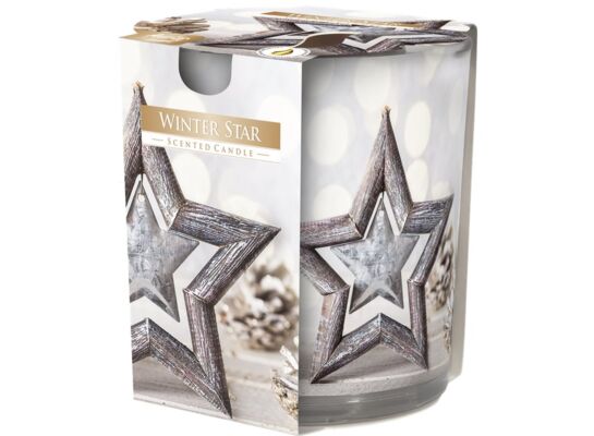 Świeca zapachowa w szkle SN72s Zimowa gwiazdka Bispol