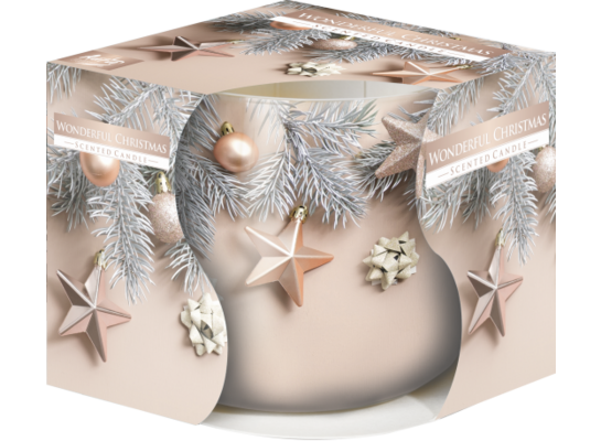 Świeca zapachowa w szkle SN71 wspaniałe święta Bispol