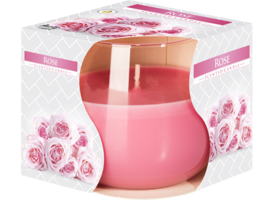 Świeca zapachowa w szkle SN71 róża Bispol