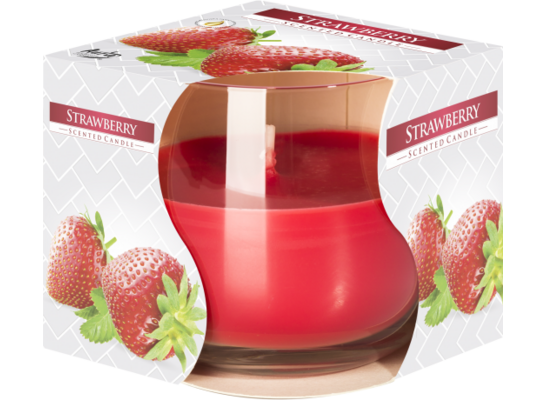 Świeca zapachowa w szkle SN71 truskawka Bispol