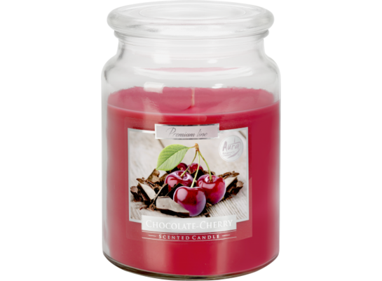 Świeca zapachowa w szkle SND99 czekolada/wiśnia Bispol
