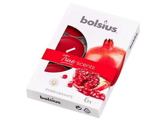 Podgrzewacz zapachowy True Scents Granat 6 sztuk Bolsius