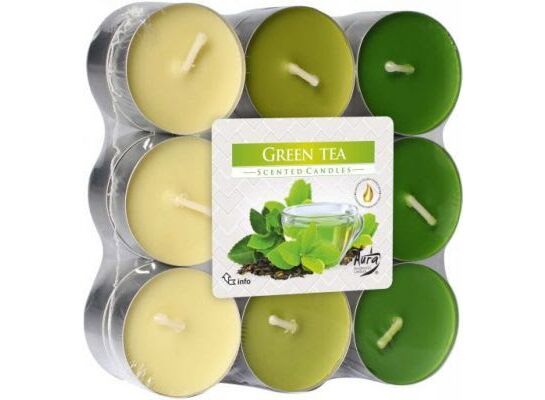 Podgrzewacz zapachowy zielona herbata 18 sztuk Bispol