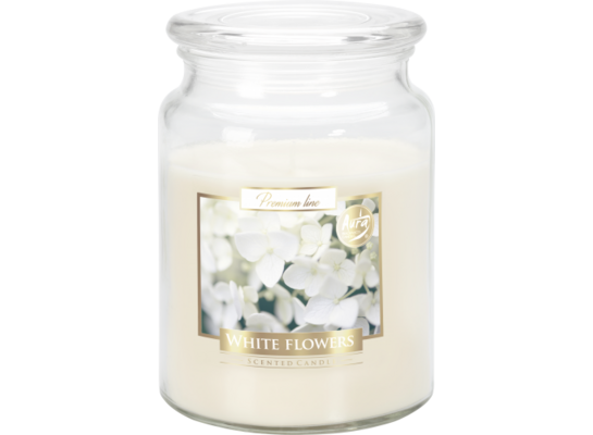 Świeca zapachowa w szkle SND99 białe kwiaty Bispol