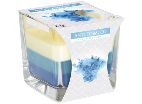 Świeca zapachowa w szkle SNK80 antytabak Bispol