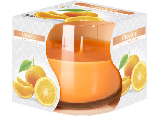 Świeca zapachowa w szkle SN71 pomarańcz Bispol