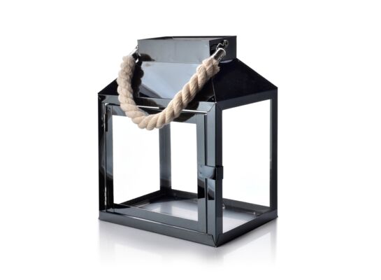 Latarnia LEONARDO BLACK 20 x 13,5 x h24,5 cm