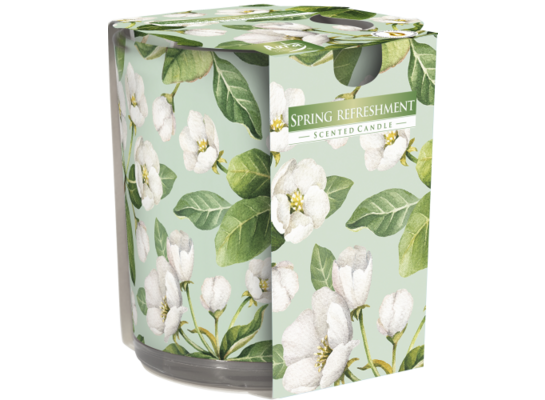 Świeca zapachowa w szkle SN72s Wiosenne orzeźwienie Bispol