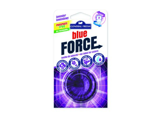 Kostka do spłuczki, Blue Force, 40 g, lawenda, General Fresh