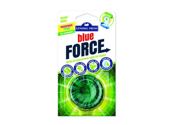 Kostka do spłuczki, Blue Force, 40 g, las, General Fresh