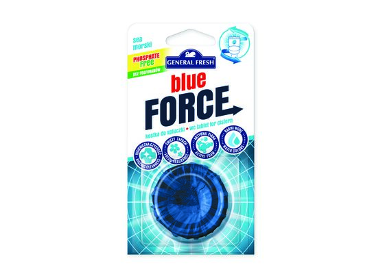 Kostka do spłuczki, Blue Force, 40 g, morze, General Fresh
