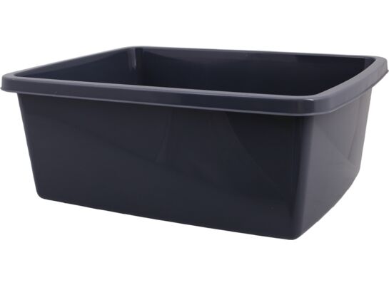 Miska prostokąt West 6 l ciemny popiel