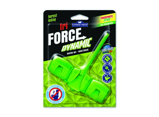 Kostka WC Tri Force Dynamic 45 g las General Fresh