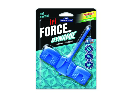 Kostka WC Tri Force Dynamic 45 g morze General Fresh