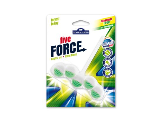 Kostka WC, Five Force, 50 g, las, General Fresh