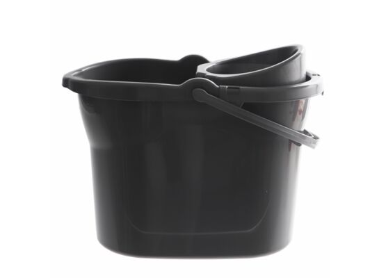 Wiadro w wyciskaczem Kabo 11 l silver