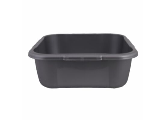 Miska kwadrat Alaca 15 l srebrna