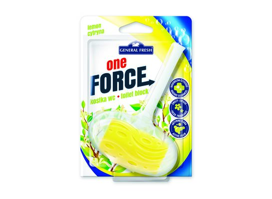 Kostka WC blistra, One Force, 40 g, cytryna, General Fresh