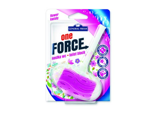 Kostka WC blistra, One Force, 40 g, kwiat, General Fresh