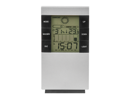 6 funkcyjna wewnętrzna stacja pogodowa WHITE LINE