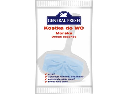 Kostka WC folia, 35 g, morze, General Fresh