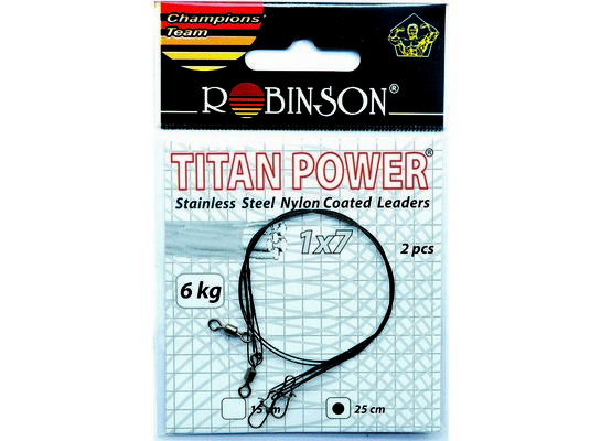 Przypony stalowe 50 cm/22 kg, 2 szt.